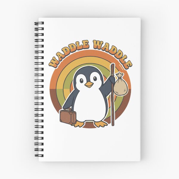 Item preview, Waddle Waddle Cute Penguin – Retro Vintage Funny Penguin T-Shirt designed and sold by CuteOasis.