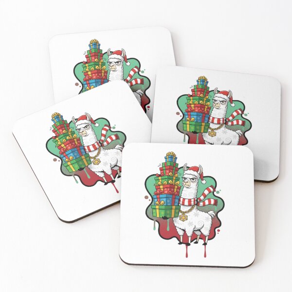 Item preview, Christmas Llama Carrying Gifts – Spread Holiday Cheer with Llama Style designed and sold by MiszungART.