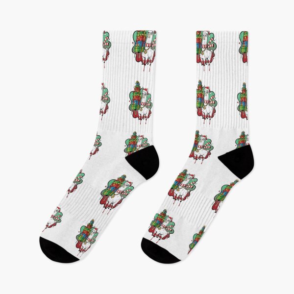 Item preview, Christmas Llama Carrying Gifts – Spread Holiday Cheer with Llama Style designed and sold by MiszungART.