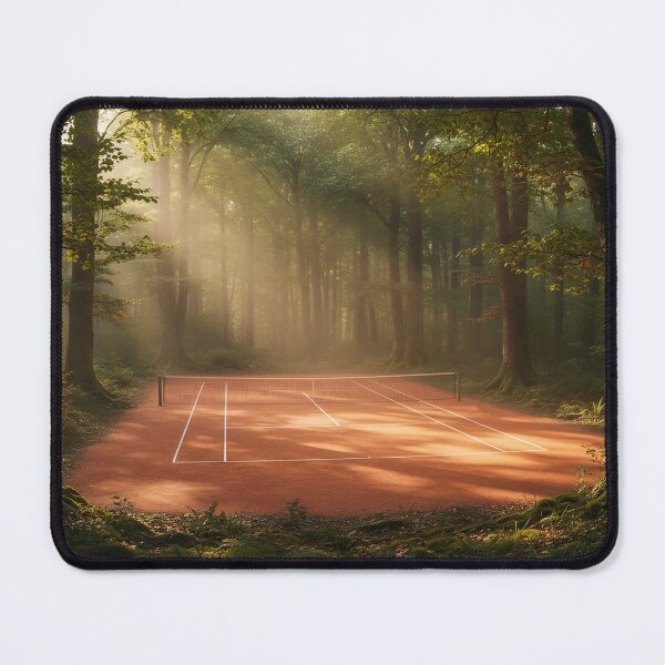 Item preview, Surreal Clay Tennis Court in Forest  designed and sold by VoleyonClay.