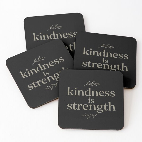 Item preview, Kindness Is Strength – Neutral Serif Wellness Quote Design designed and sold by astersgraphics.