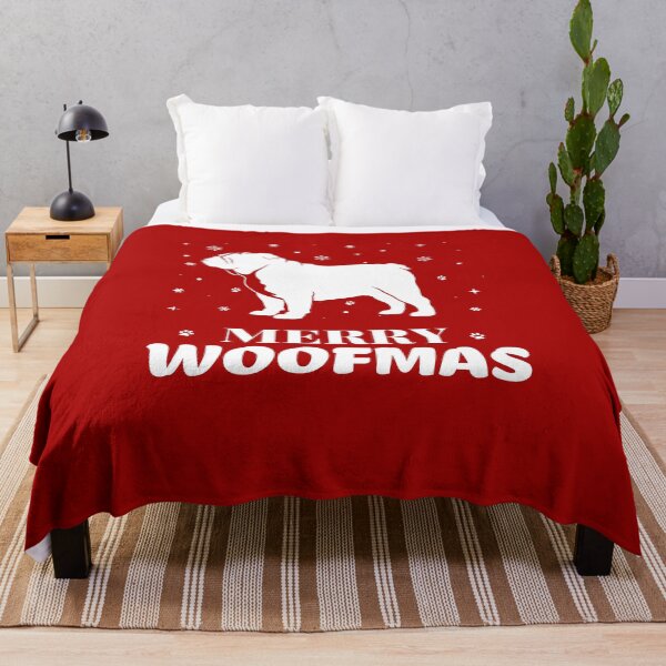 Item preview, Merry Woofmas English Bulldog Dog Silhouette Christmas – Dog Lovers designed and sold by The Real Life Symphony.