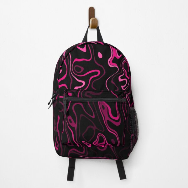 Item preview, Hot pink and Black damascus abstract cool retro pattern designed and sold by PLdesign.