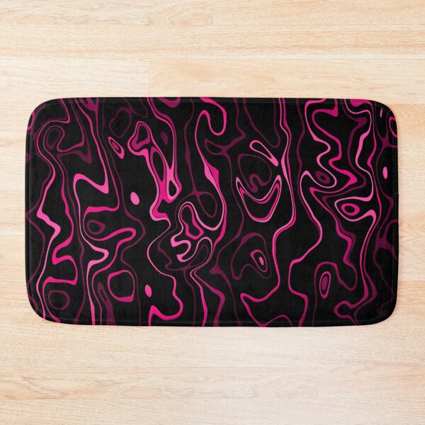 Item preview, Hot pink and Black damascus abstract cool retro pattern designed and sold by PLdesign.