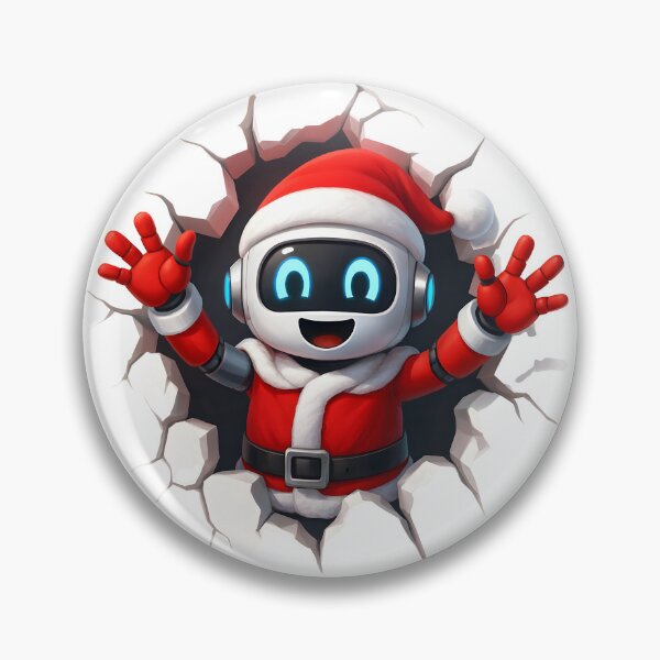 Artikelvorschau, Durchbruch beim niedlichen KI-Roboter-Weihnachtsmann entworfen und verkauft von DigiHub Linker.