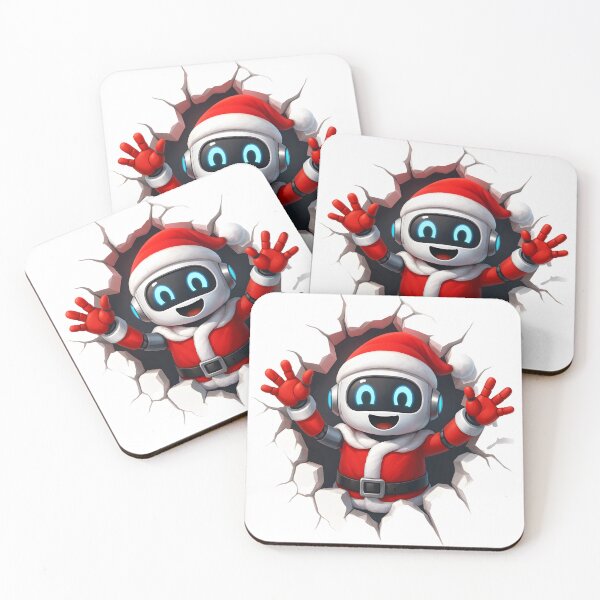 Item preview, Cute AI Robot Santa Breakthrough designed and sold by DigiHub Linker.