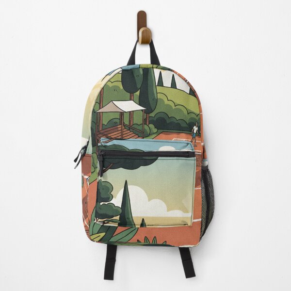 Item preview, Rally in Retro – Vintage Tennis Court in Nature designed and sold by VoleyonClay.