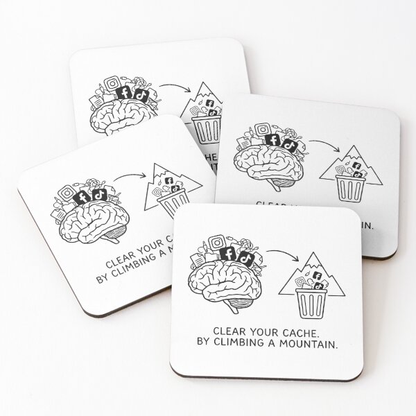 Item preview, Clear Social Media Cache - Hiking Quote designed and sold by BloomKind.