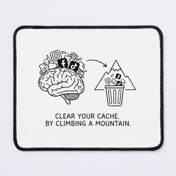 Item preview, Clear Social Media Cache - Hiking Quote designed and sold by BloomKind.