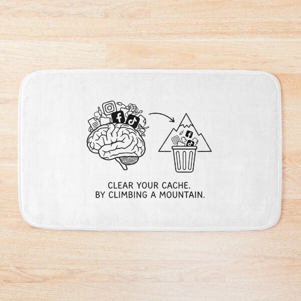 Item preview, Clear Social Media Cache - Hiking Quote designed and sold by BloomKind.