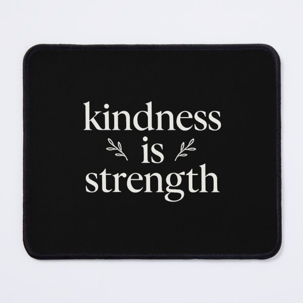 Item preview, Kindness Is Strength – Minimalist Cream Serif Wellness Quote designed and sold by astersgraphics.