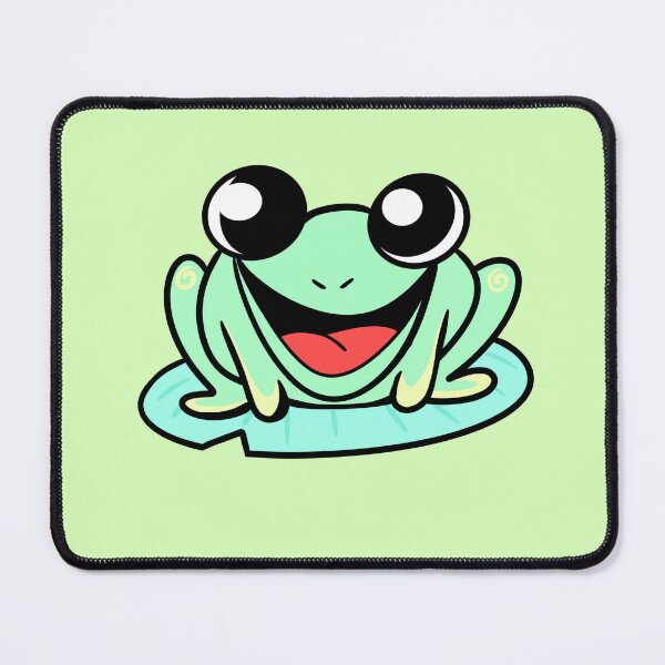 Item preview, Derpy Really Happy Frog Face – Cute Funny Emoji designed and sold by SolarWayfarer.