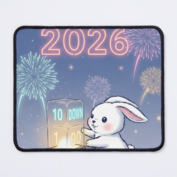 Item preview, Bunny Countdown 2026 designed and sold by PetJoyPrintsCO.