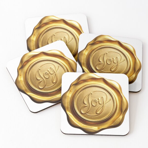 Item preview, Sealed with Joy – Red Wax Seal of Happiness designed and sold by MiracleDroplet.