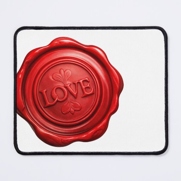 Item preview, Sealed with Love – Red Wax Seal of Love designed and sold by MiracleDroplet.