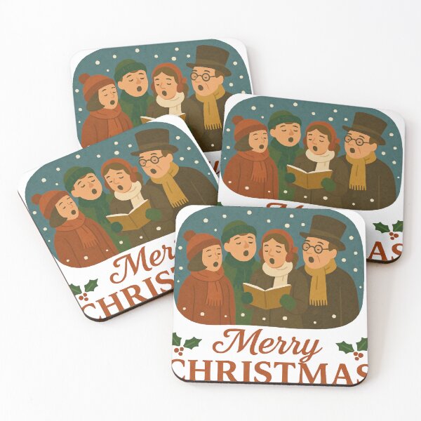 Item preview, Merry Christmas Carolers designed and sold by heywhatday.