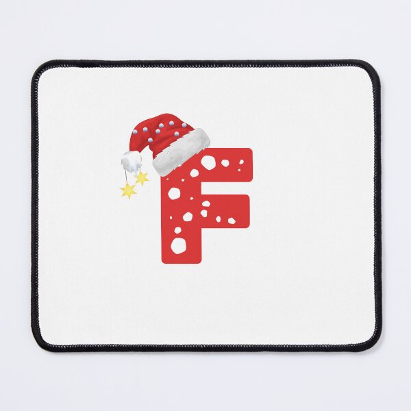 Item preview, Christmas Letter F | Santa Hat Monogram designed and sold by EchoPrint Co..