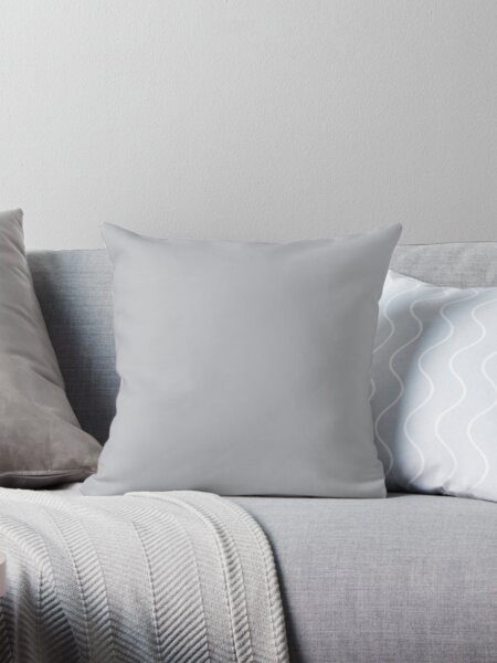 Item preview, SOLID| PLAIN| LIGHT QUIET GRAY - OVER 100 SHADES OF GREY AND SILVERS ON OZCUSHIONS designed and sold by ozcushions.