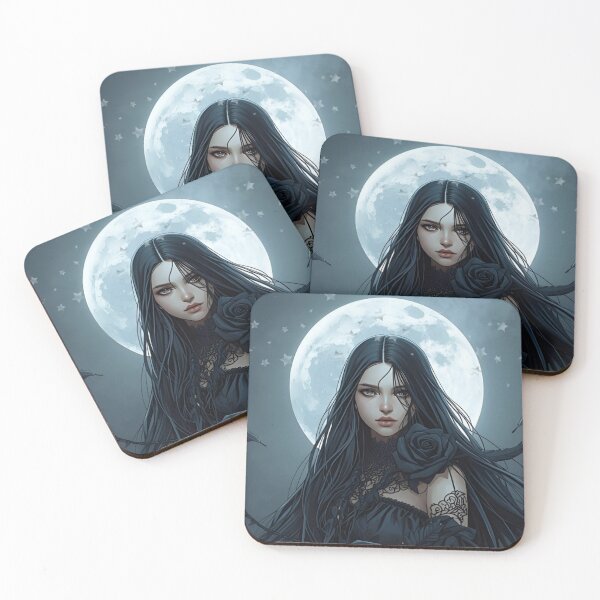 Item preview, Dark Bloom - The Moonflower Witch designed and sold by ViperaPiumata.