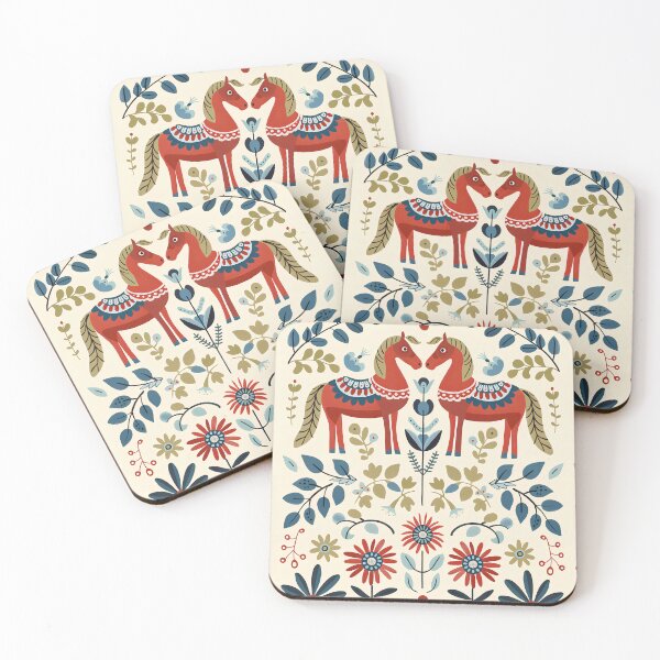 Item preview, Swedish Dala Horses, Floral Horses designed and sold by xiao xuans.