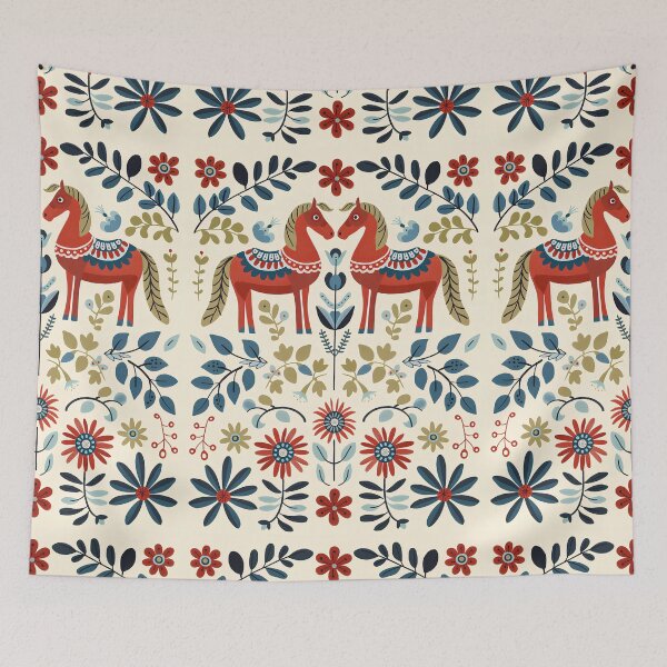Item preview, Swedish Dala Horses, Floral Horses designed and sold by xiao xuans.