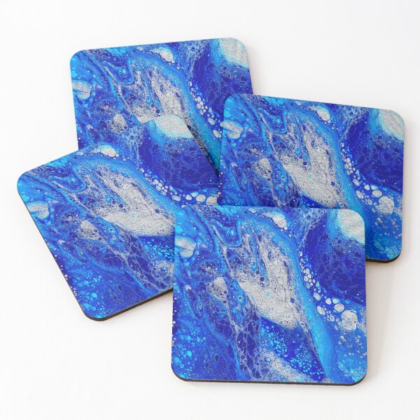 Item preview, Heart of the Deep Blue - Acrylic Paint Pour  designed and sold by ArtisticLynnsanity.