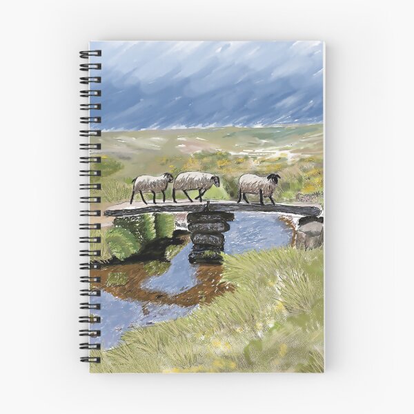 Item preview, 3 sheep on the moors in Dartmoor NP designed and sold by jehb.creative.
