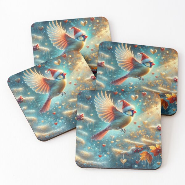 Item preview, Christmas Cardinal in Flight designed and sold by M-Y-A-R-T-.
