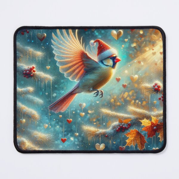 Item preview, Christmas Cardinal in Flight designed and sold by M-Y-A-R-T-.