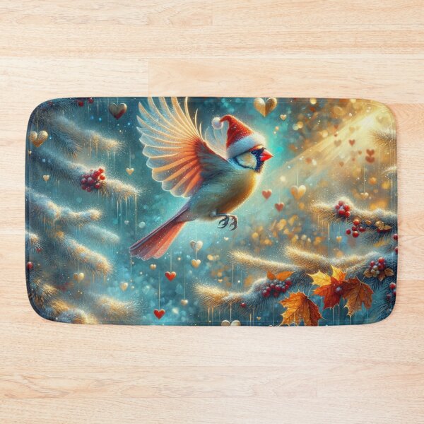 Item preview, Christmas Cardinal in Flight designed and sold by M-Y-A-R-T-.