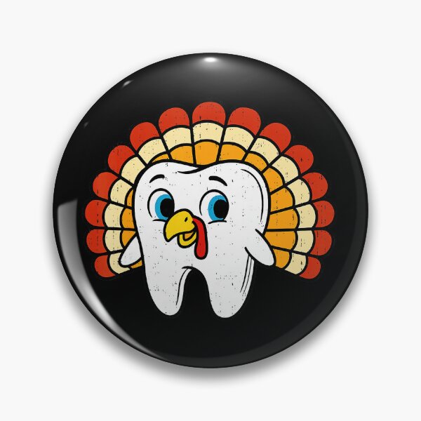 Item preview, Funny Tooth Turkey Dentist Thanksgiving Fall Dental Hygiene  designed and sold by JEFDodsonArt.