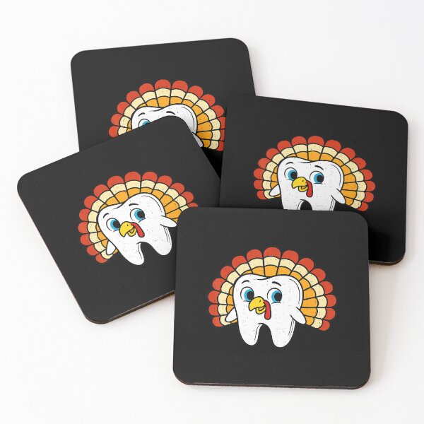 Item preview, Funny Tooth Turkey Dentist Thanksgiving Fall Dental Hygiene  designed and sold by JEFDodsonArt.