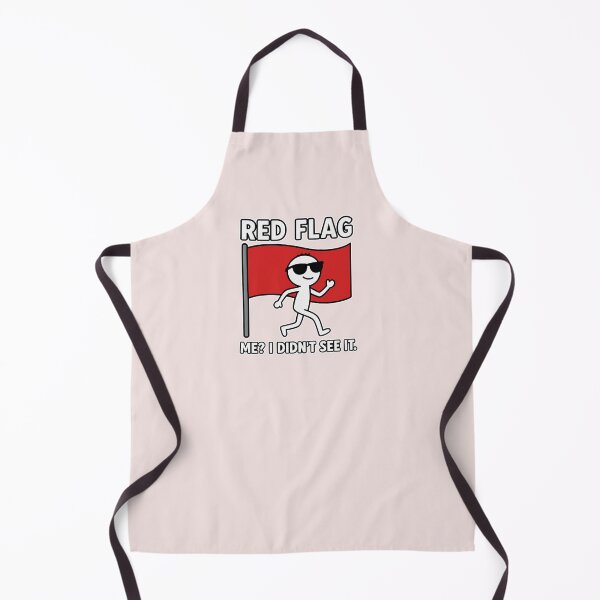 Item preview, Red Flag Meme – Stick Figure Relationship Humor Design designed and sold by puurfectcat.