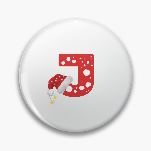 Item preview, Christmas Letter J | Santa Hat Monogram designed and sold by EchoPrint Co..