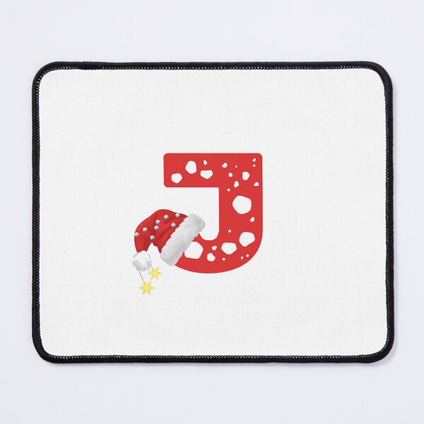 Item preview, Christmas Letter J | Santa Hat Monogram designed and sold by EchoPrint Co..