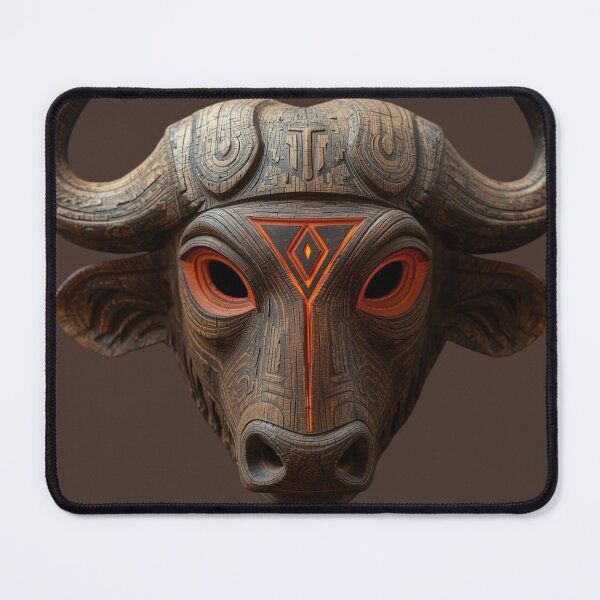 Item preview, Primal Wood Buffalo Mask – Illuminated Force and Control designed and sold by SavannaStrikes.