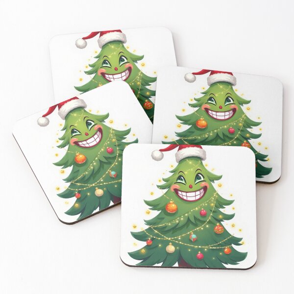 Item preview, Divertido árbol de Navidad verde sonriente designed and sold by Eno2187.