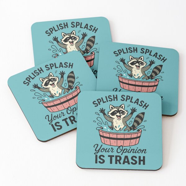 Item preview, Splish Splash Raccoon designed and sold by PrintSmithArt.