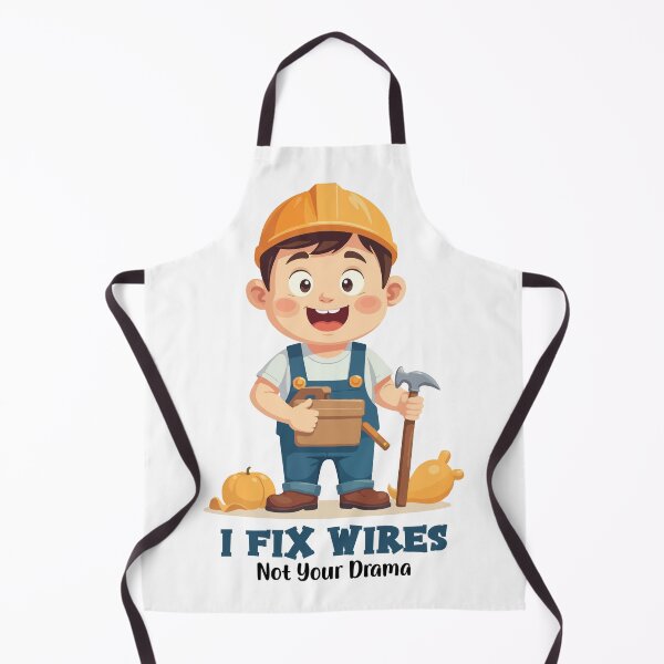 Item preview, I Fix Wires Not Your Drama Funny Mechanic Electrician Cartoon Shirt designed and sold by Design-Pro-21.