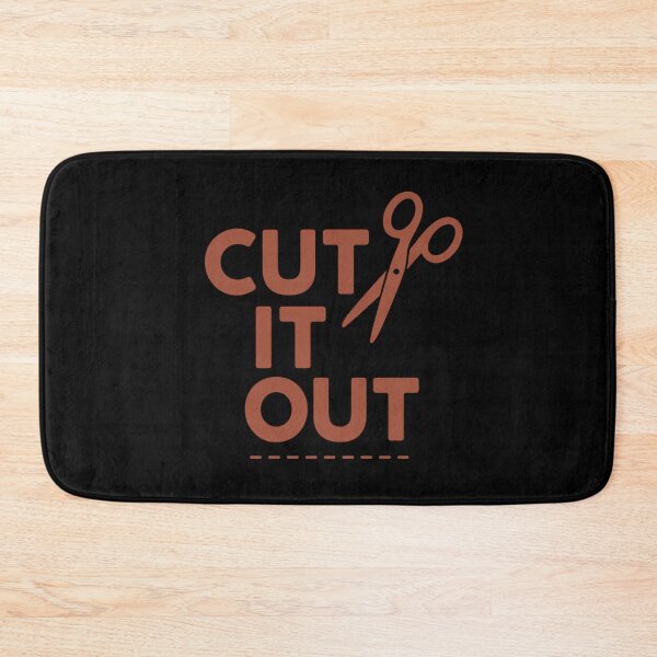Item preview, Cut It Out – Funny Sewing Quote with Scissors and Cutting Line designed and sold by astersgraphics.