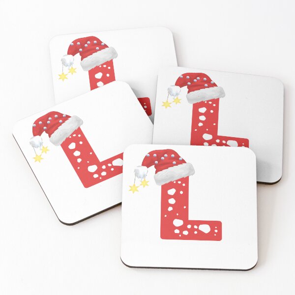 Item preview, Christmas Letter L | Santa Hat Monogram designed and sold by EchoPrint Co..