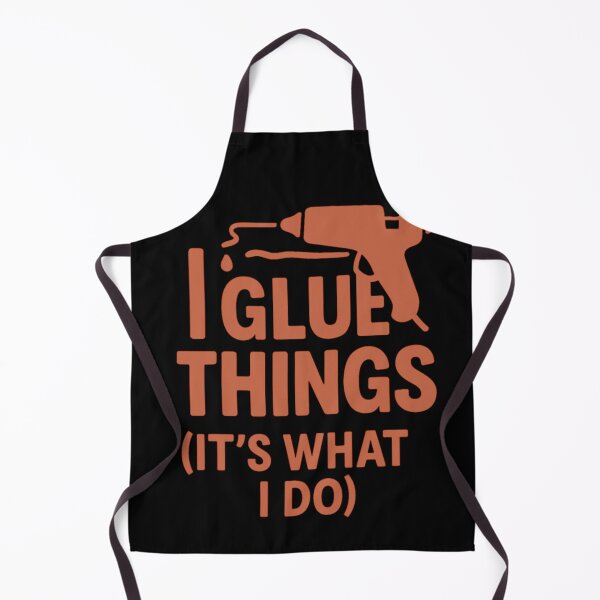 Item preview, I Glue Things It’s What I Do – Funny Crafting Quote with Glue Gun designed and sold by astersgraphics.