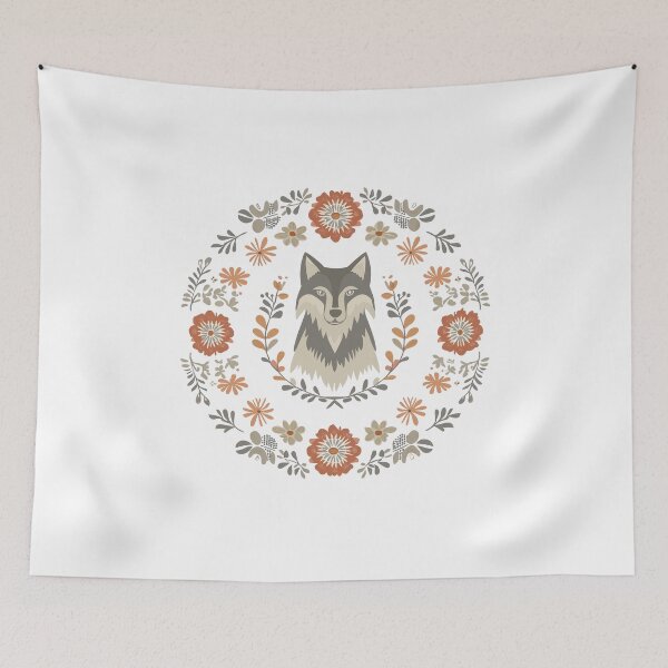 Item preview, Scandinavian folk art, Christmas Wolf designed and sold by xiao xuans.