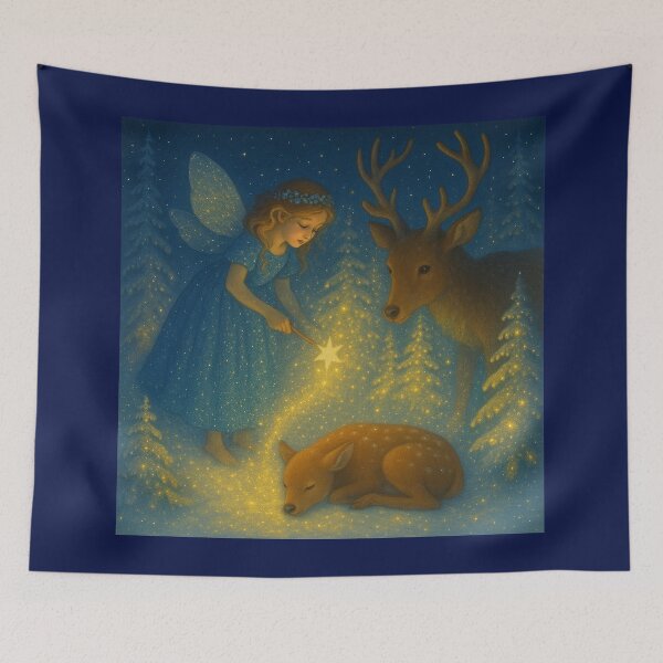 Item preview, Starlight Fairy In The Winter Forest designed and sold by LegademaArt.