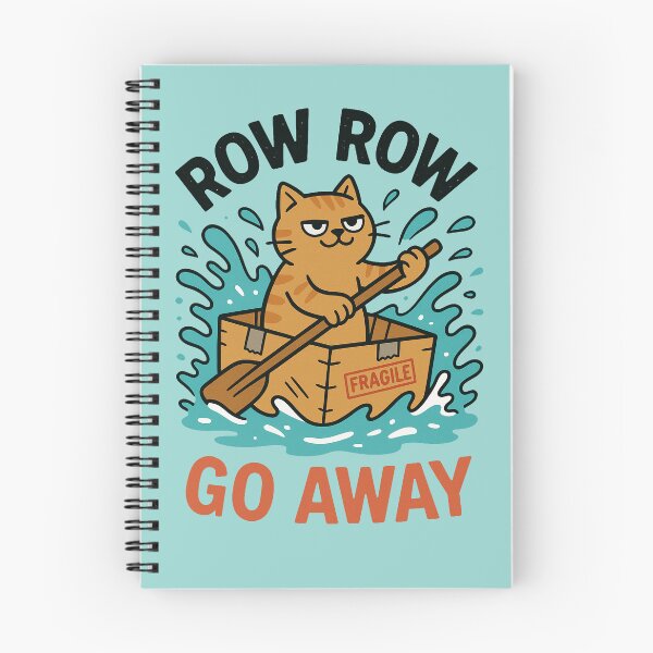 Item preview, Row Row Go Away Cat designed and sold by PrintSmithArt.