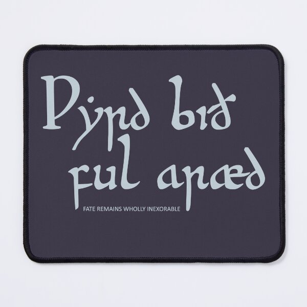 Item preview, Wyrd Bid Ful Araed - Fate Remains Wholly Inexorable (alternative design) designed and sold by Medieval Steward Designs.