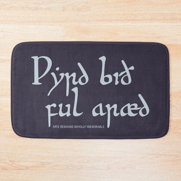 Item preview, Wyrd Bid Ful Araed - Fate Remains Wholly Inexorable (alternative design) designed and sold by Medieval Steward Designs.