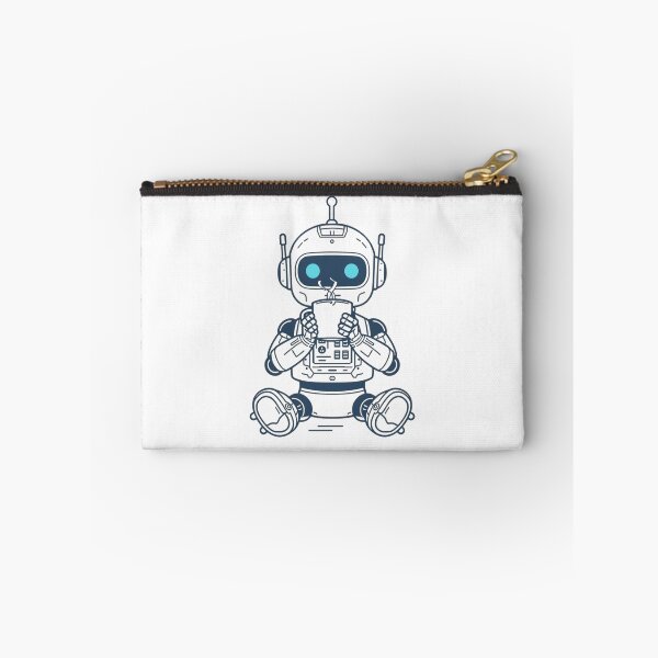Item preview, Robot Drinking Coffee Illustration designed and sold by Don'R.