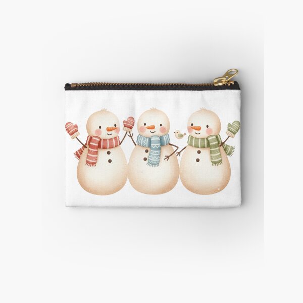Item preview, Cute Snowman Trio Christmas Winter Friends designed and sold by ZYNORAworld.