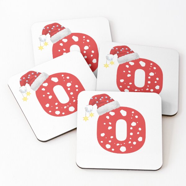 Item preview, Christmas Letter O | Santa Hat Monogram designed and sold by EchoPrint Co..